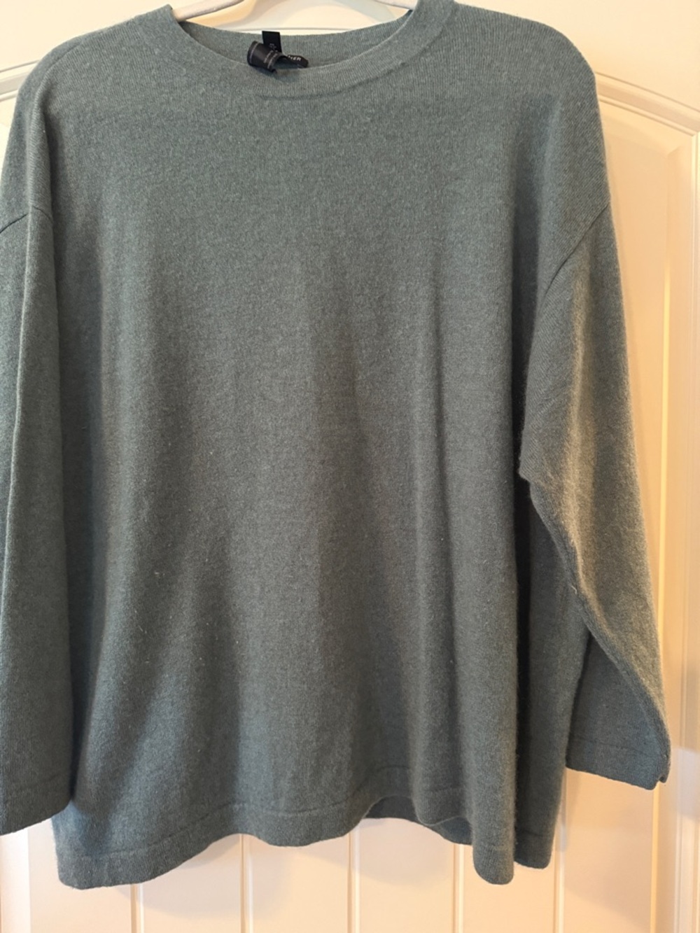 Eileen Fisher Women’s Cashmere Crewneck Sweater in Sage Green